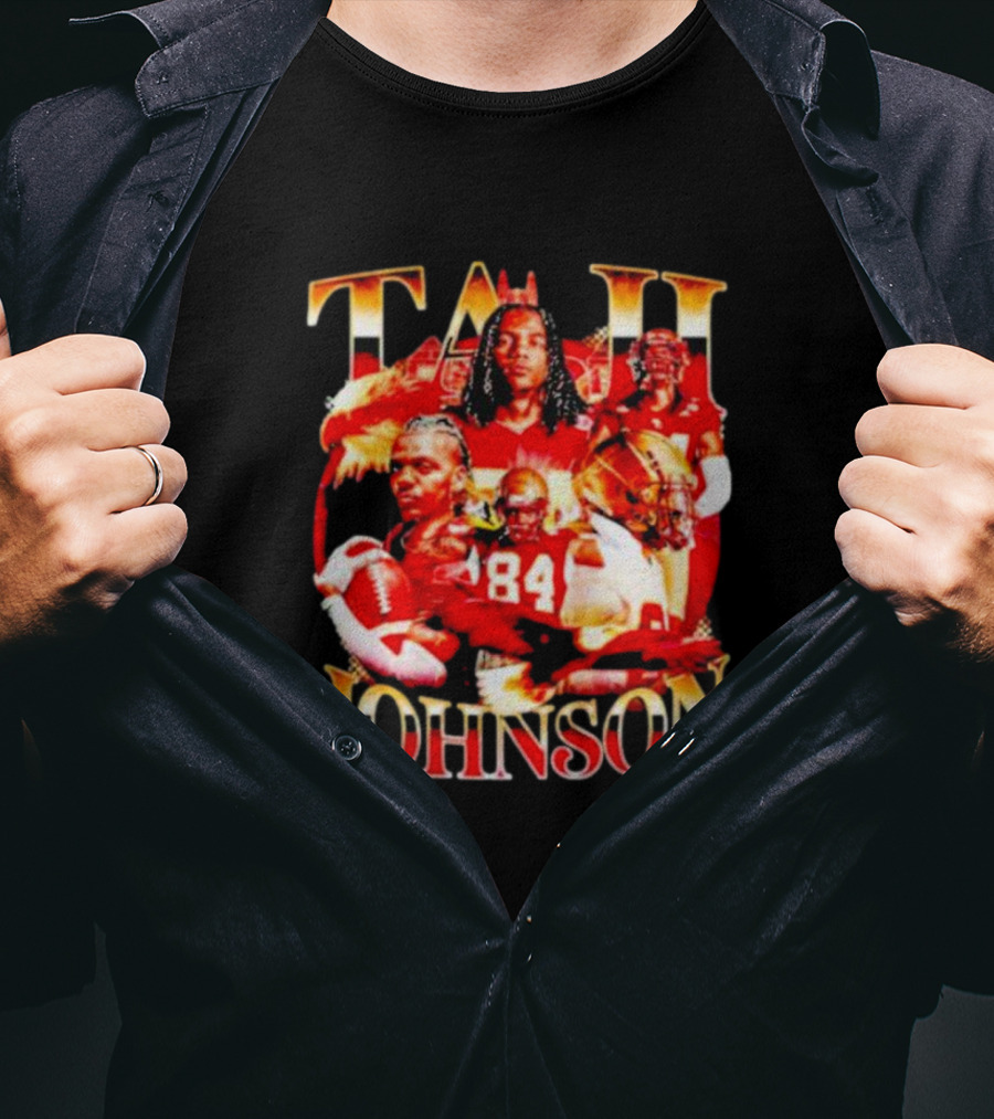 TAJI Johnson Football Highlights 84 T-Shirt