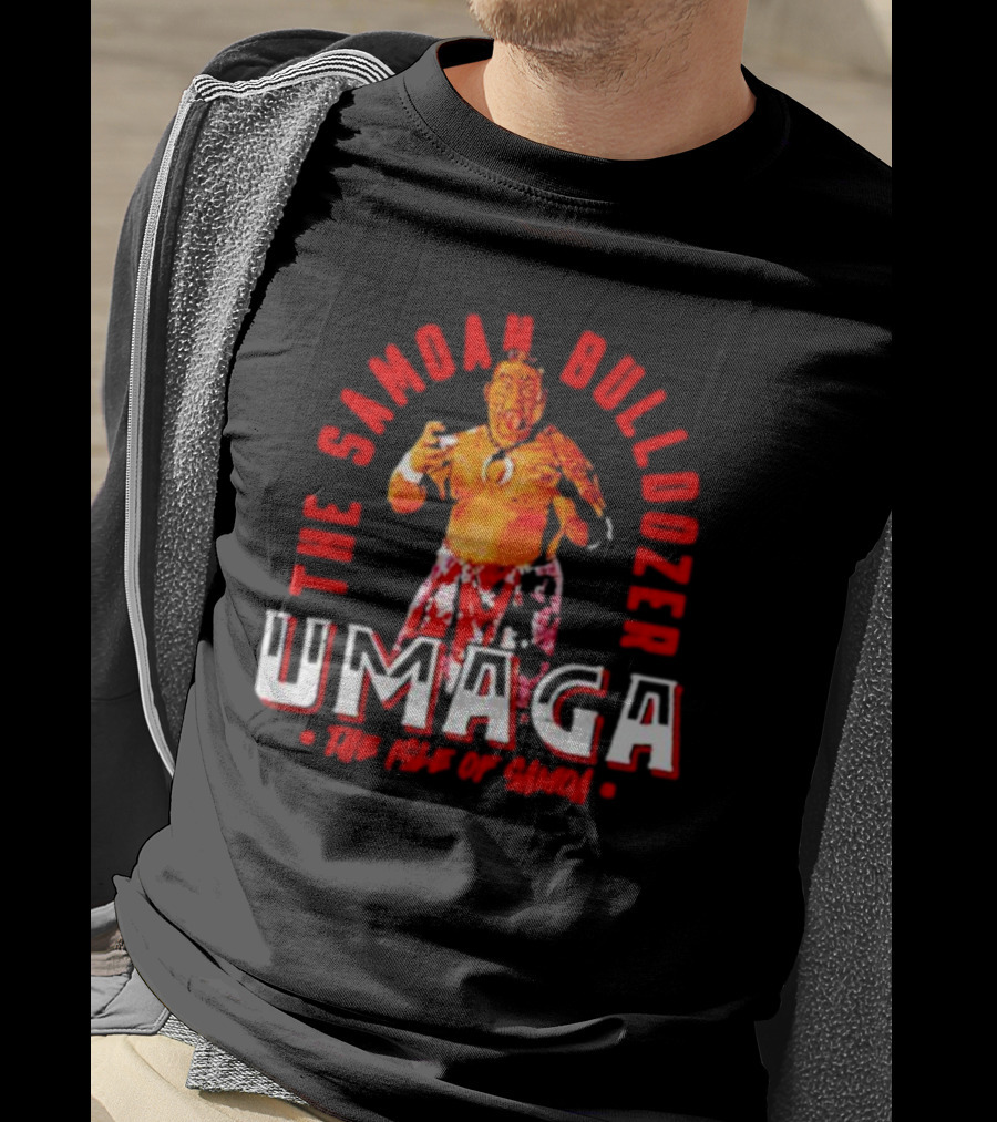 Umaga The Samoan Bulldozer The Isle Of Samoa T-Shirt