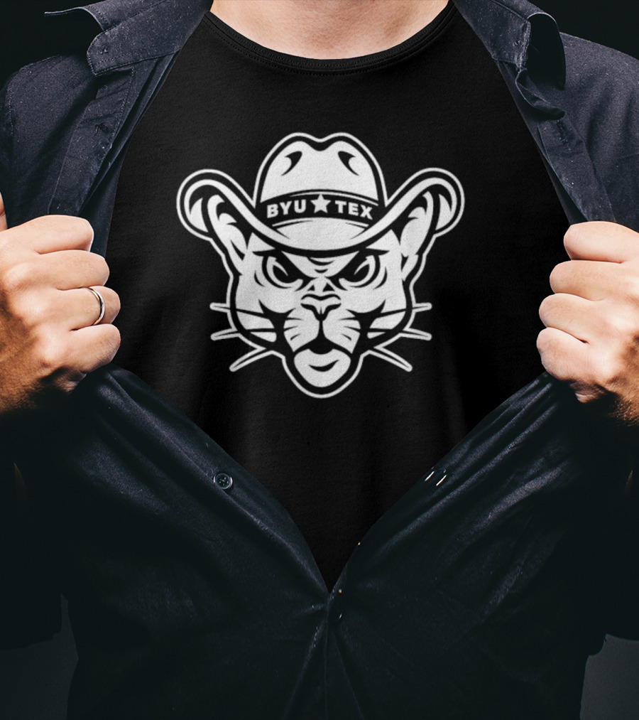 BYU Tex Football Game Ben Harma Cougar Cowboy T-Shirt