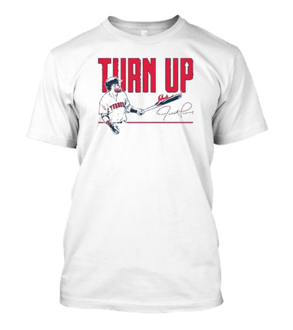 TURN UP Justin Turner Signature TORO Flaming Bat T-Shirt