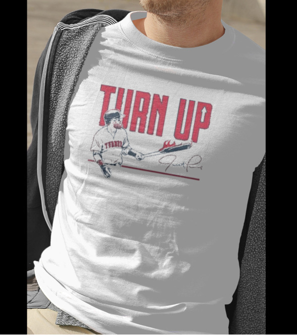 TURN UP Justin Turner Signature TORO Flaming Bat T-Shirt