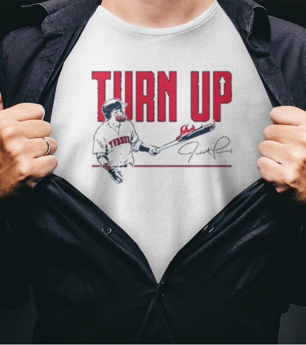 TURN UP Justin Turner Signature TORO Flaming Bat T-Shirt