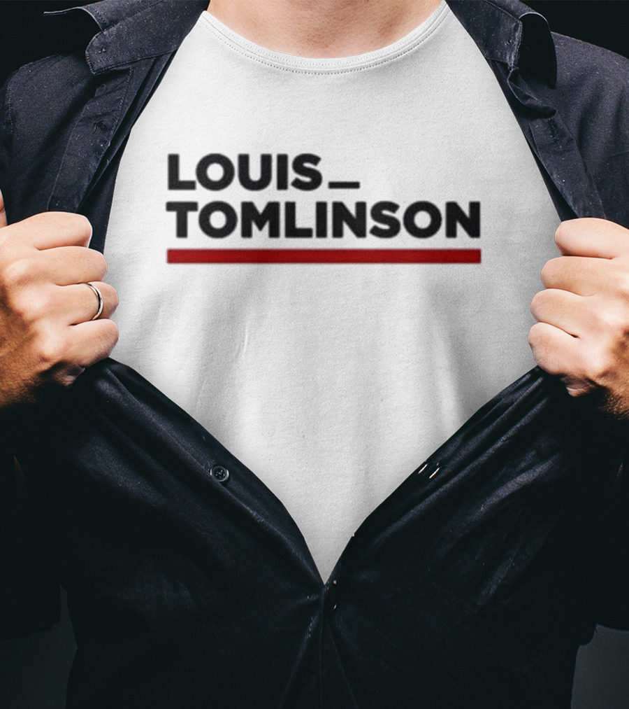 LOUIS TOMLINSON Red Underscore T-Shirt