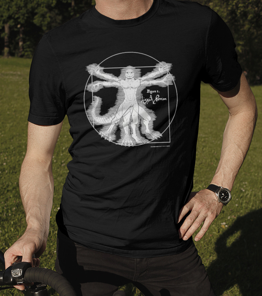 Vitruvian Lizzid Peeple Figure 1 Lizzie Person T-Shirt