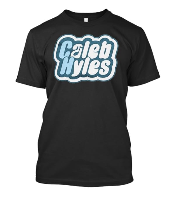 Caleb Hyles Caleb Hyles Logo Blue Bubble Text T-Shirt