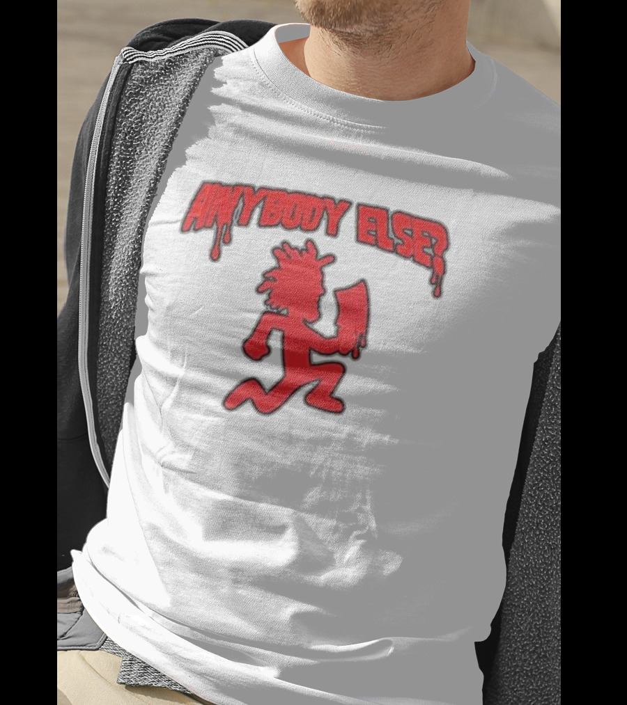 Anybody Else Hatchet Man Red Dripping Text T-Shirt