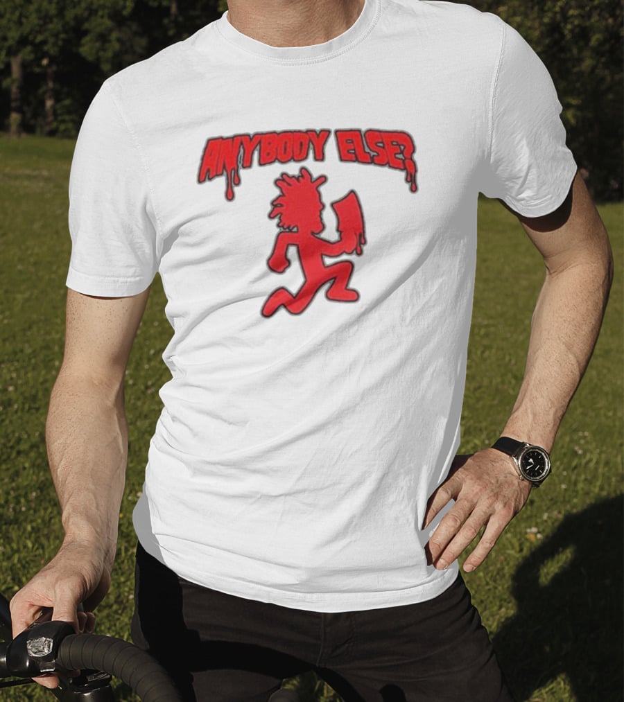 Anybody Else Hatchet Man Red Dripping Text T-Shirt