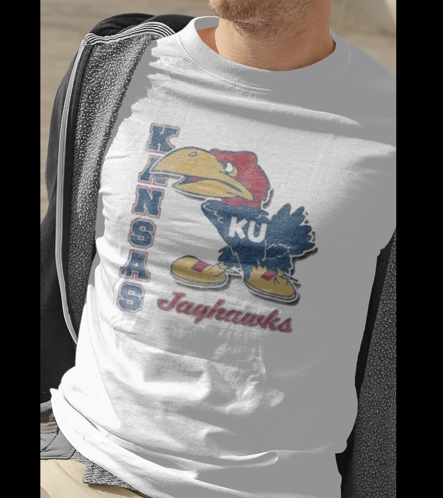 KANSAS KU Jayhawks Retro Throwback '47 Franklin T-Shirt