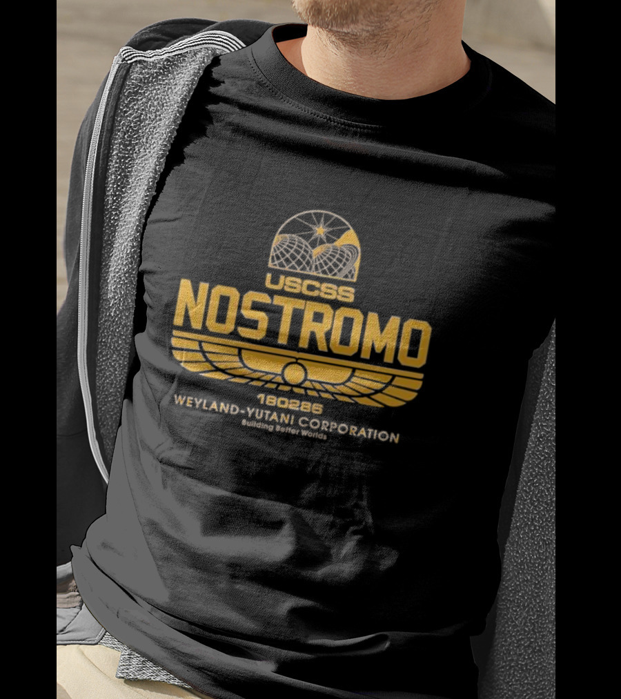 USCSS Nostromo 180286 Weyland Yutani Corporation Building Better Worlds Emblem T-Shirt