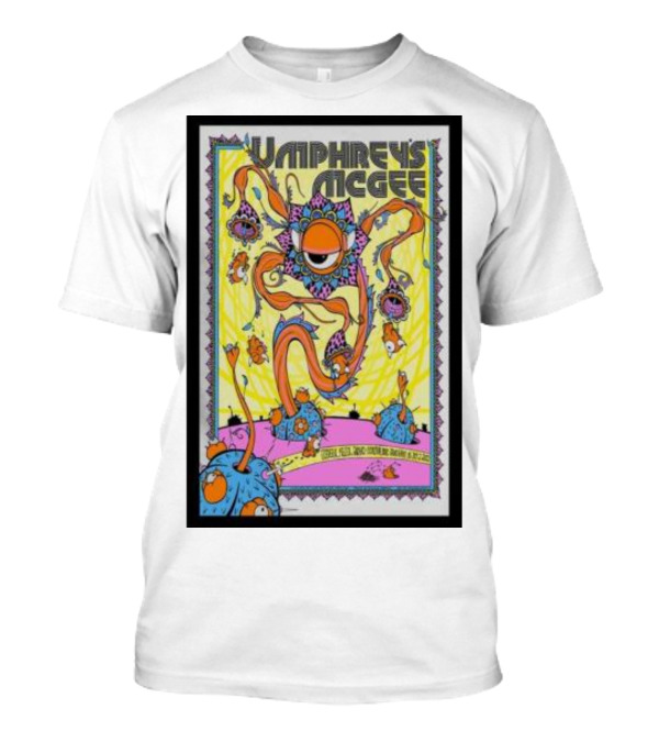 Umphrey’s McGee Grand Rapids Extraterrestrial Creature With Wild Tentacles And Eye In Psychedelic Colors T-Shirt