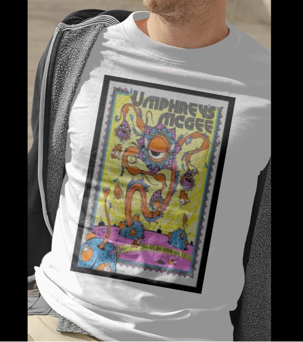 Umphrey’s McGee Grand Rapids Extraterrestrial Creature With Wild Tentacles And Eye In Psychedelic Colors T-Shirt
