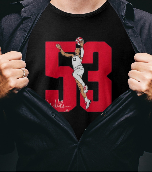 A’ja Wilson 53 Signature Dunk Jumpshot Number 22 T-Shirt