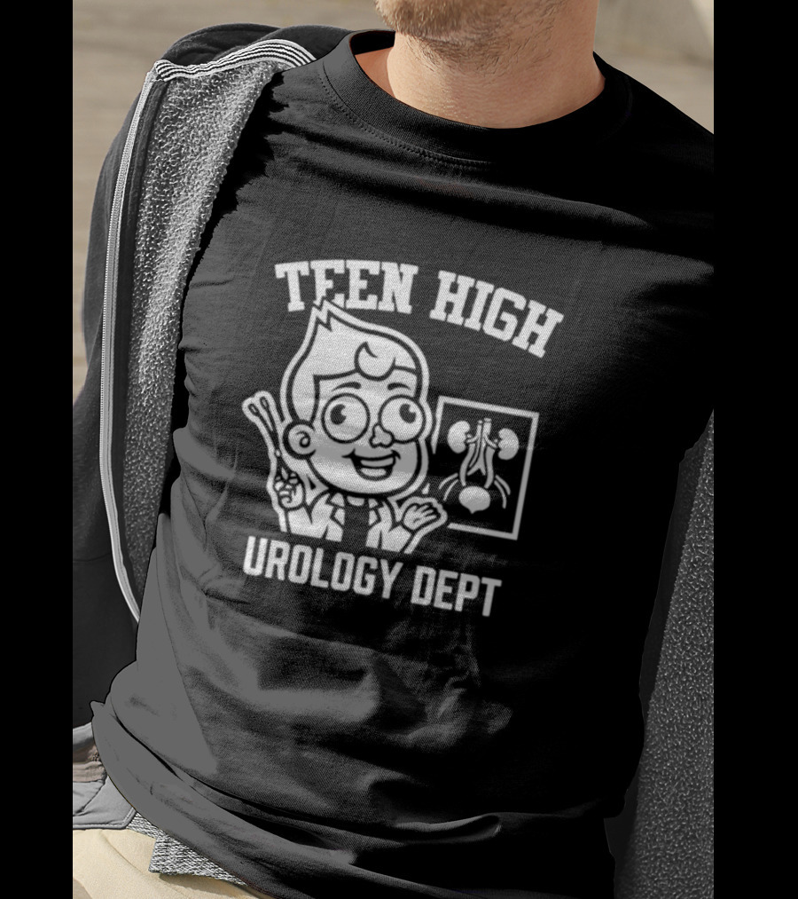 Dungeons And Daddies Teen High Urology Dept Character Holding Forceps T-Shirt