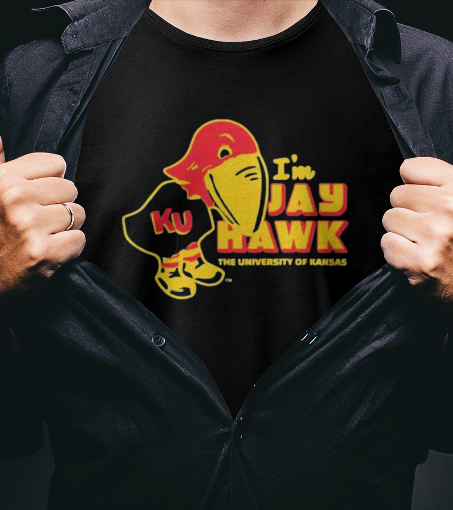 KU I'm A Jayhawk The University Of Kansas 1920 College Vault T-Shirt