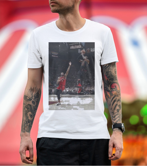 Premium T-Shirt: LeBron's Game Winner Over Toronto - All for One Basketball Moment T-Shirt LeBron's Game Winner Over Toronto - All for One Basketball Moment T-Shirt