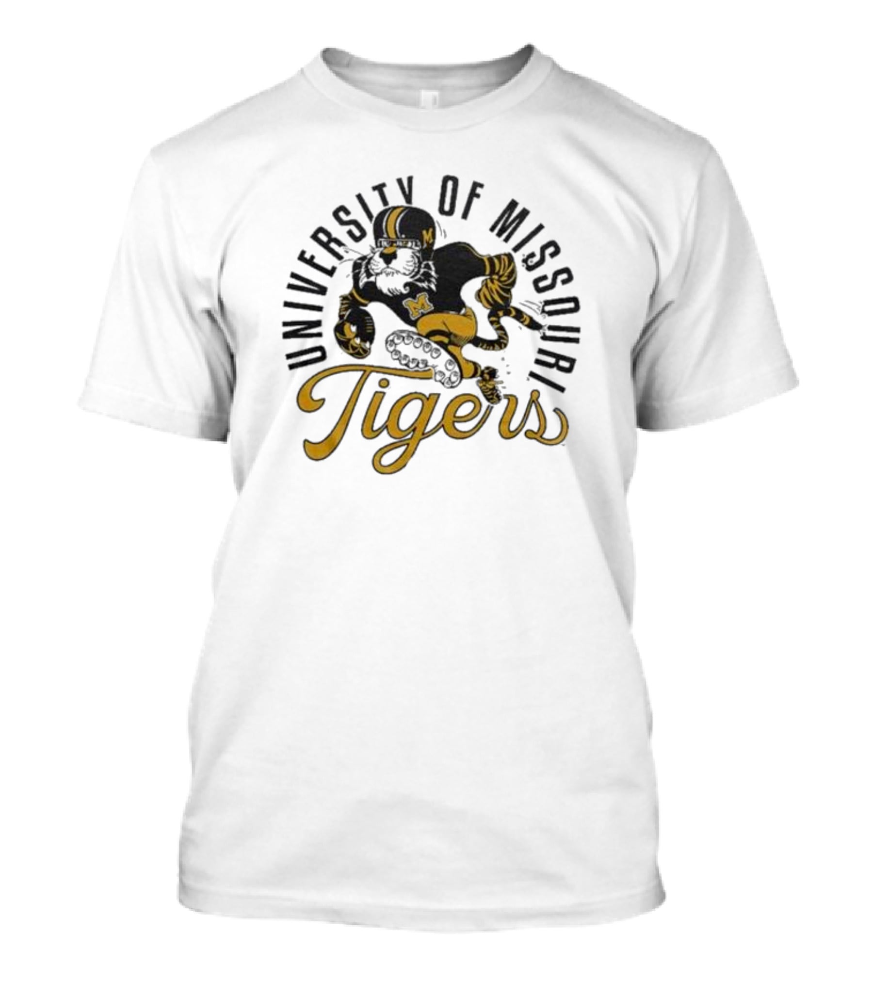 University Of Missouri Tigers Football Mascot Running Tiger T-Shirt