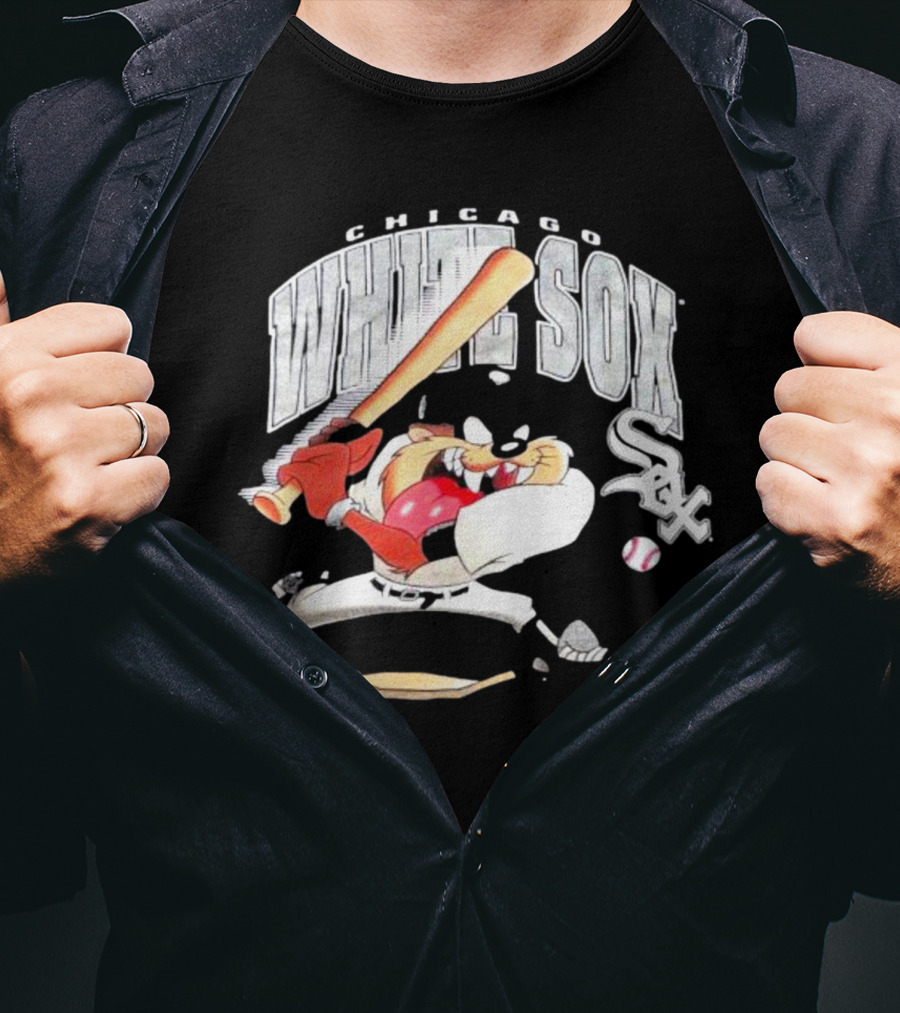 Chicago White Sox 1996 Taz Baseball Character With Bat T-Shirt