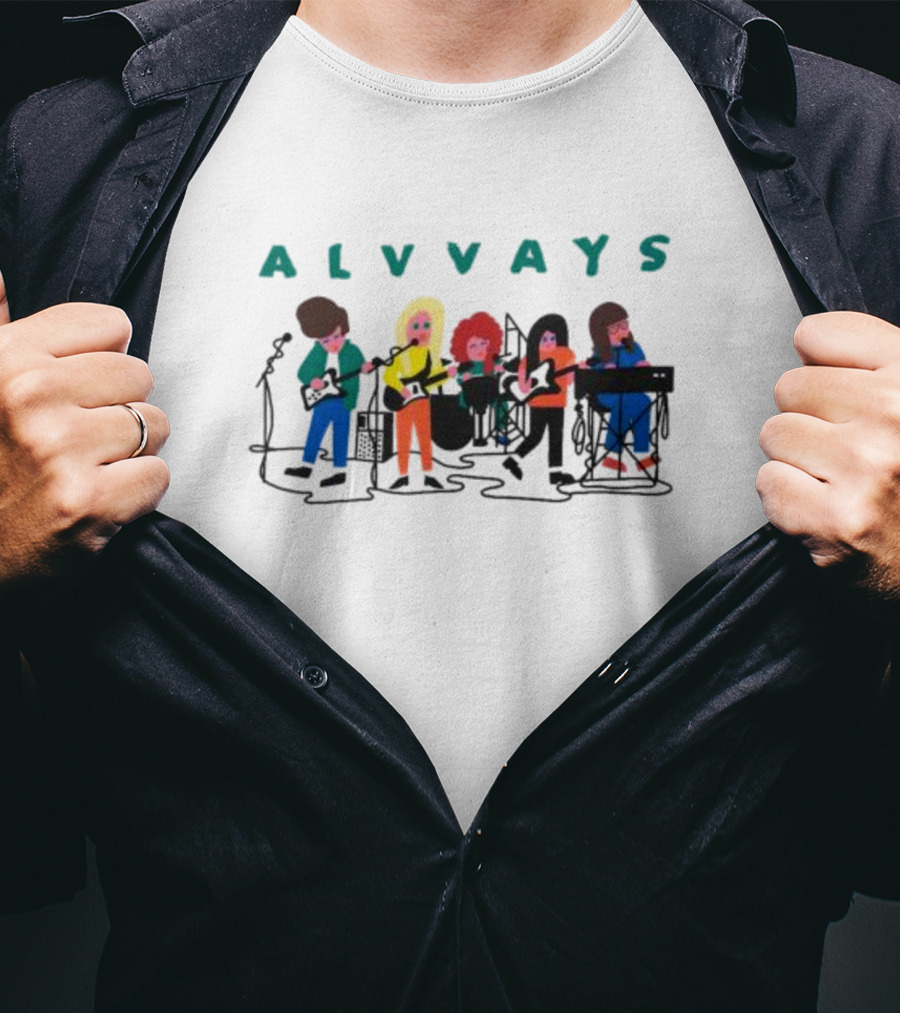 ALVVAYS Band Cartoon Drawing T-Shirt