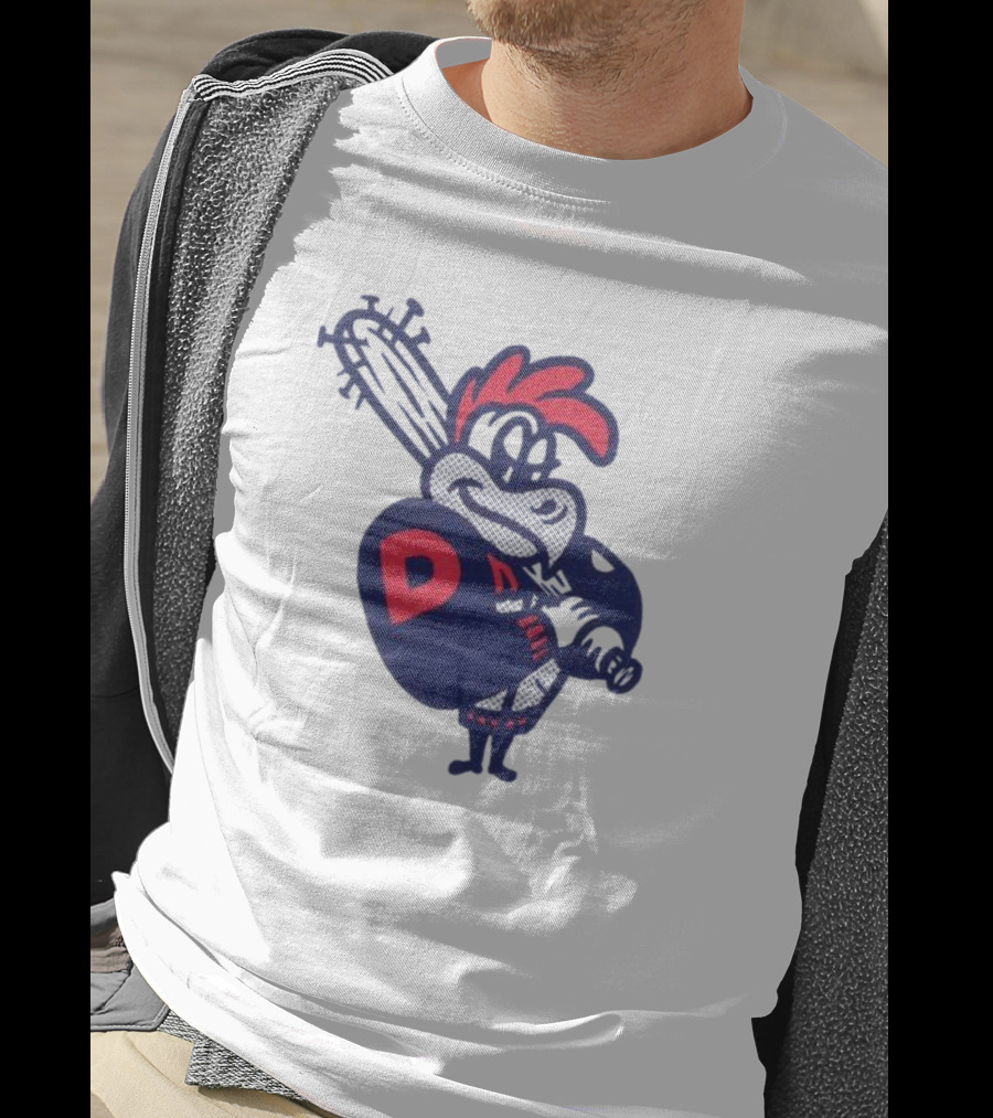 Dac Rooster Baseball Bat Retro Cartoon Character T-Shirt