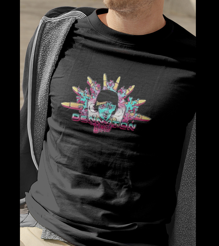 Dennaton Games Hotline Miami Mask With Bullets And Splatter T-Shirt