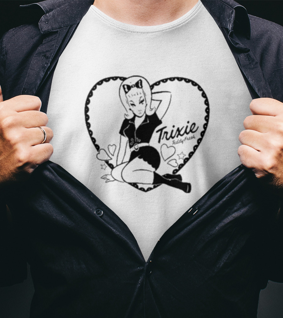 Trixie Shrunken X Teddy Fresh Heart And Stars T-Shirt