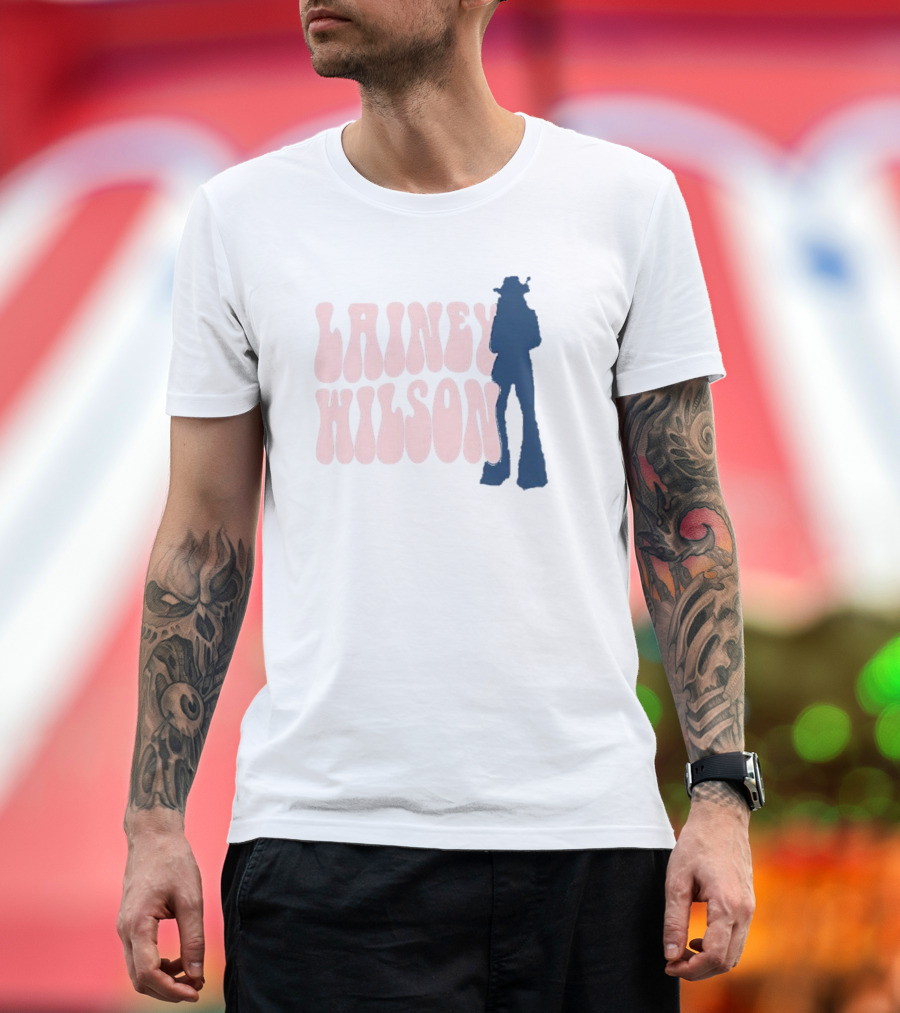 Lainey Wilson Silhouette Album Style Retro Font T-Shirt