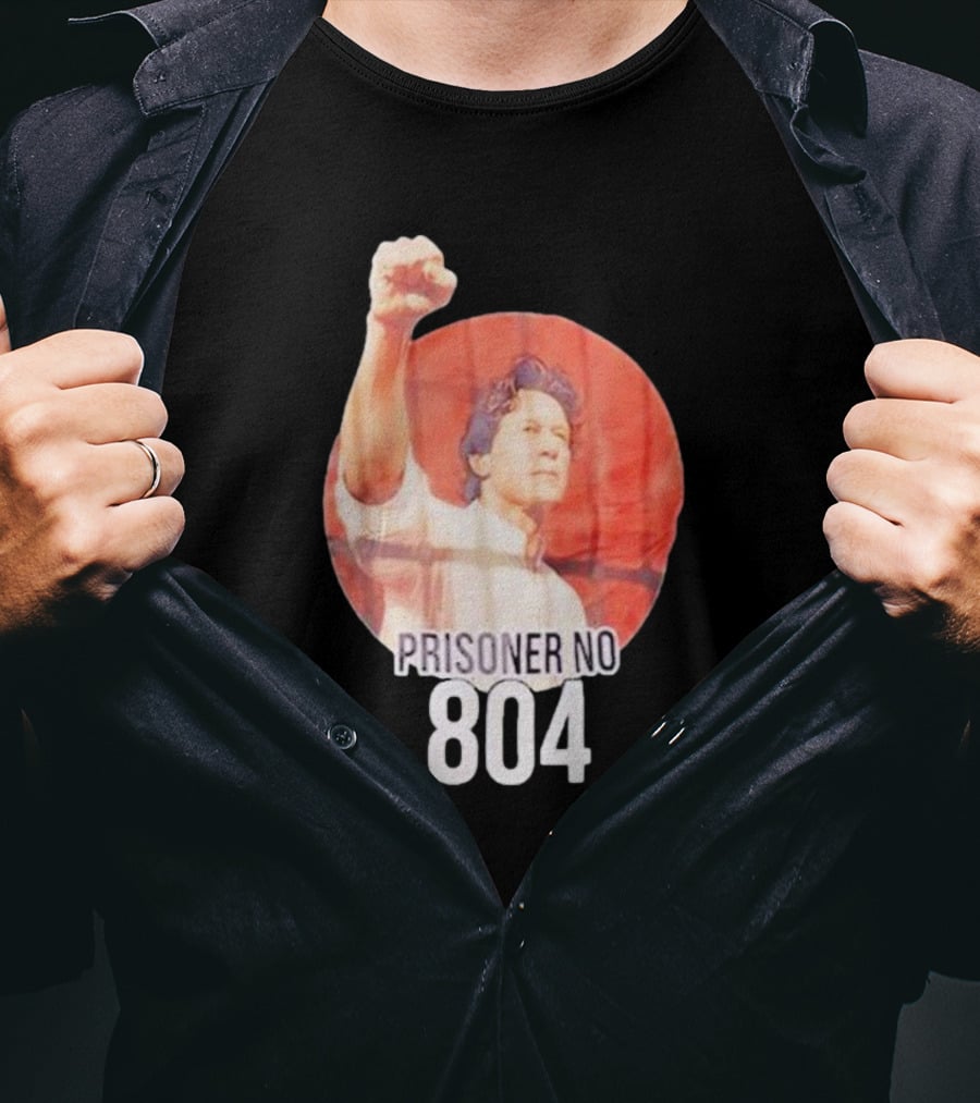 Imran Khan Prisoner No 804 Raising Fist Symbolic Image T-Shirt
