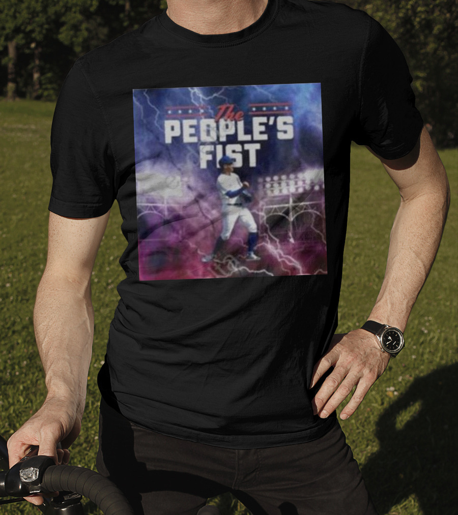 Chicago Cubs The People’s Fist Player Lightning Field T-Shirt