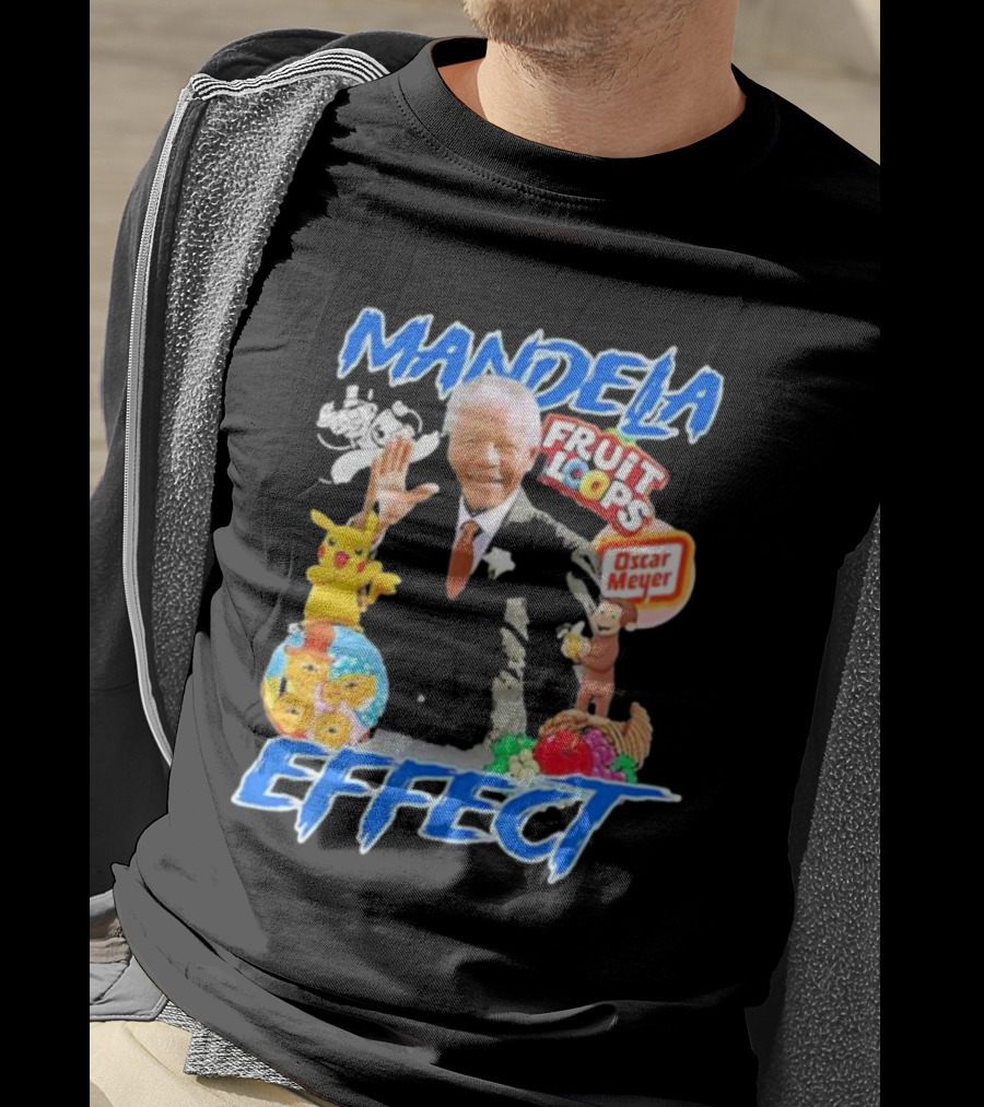 Mandela Effect Fruit Loops Pikachu Curious George Oscar Meyer C-3PO Bernstein Bears Berenstain T-Shirt