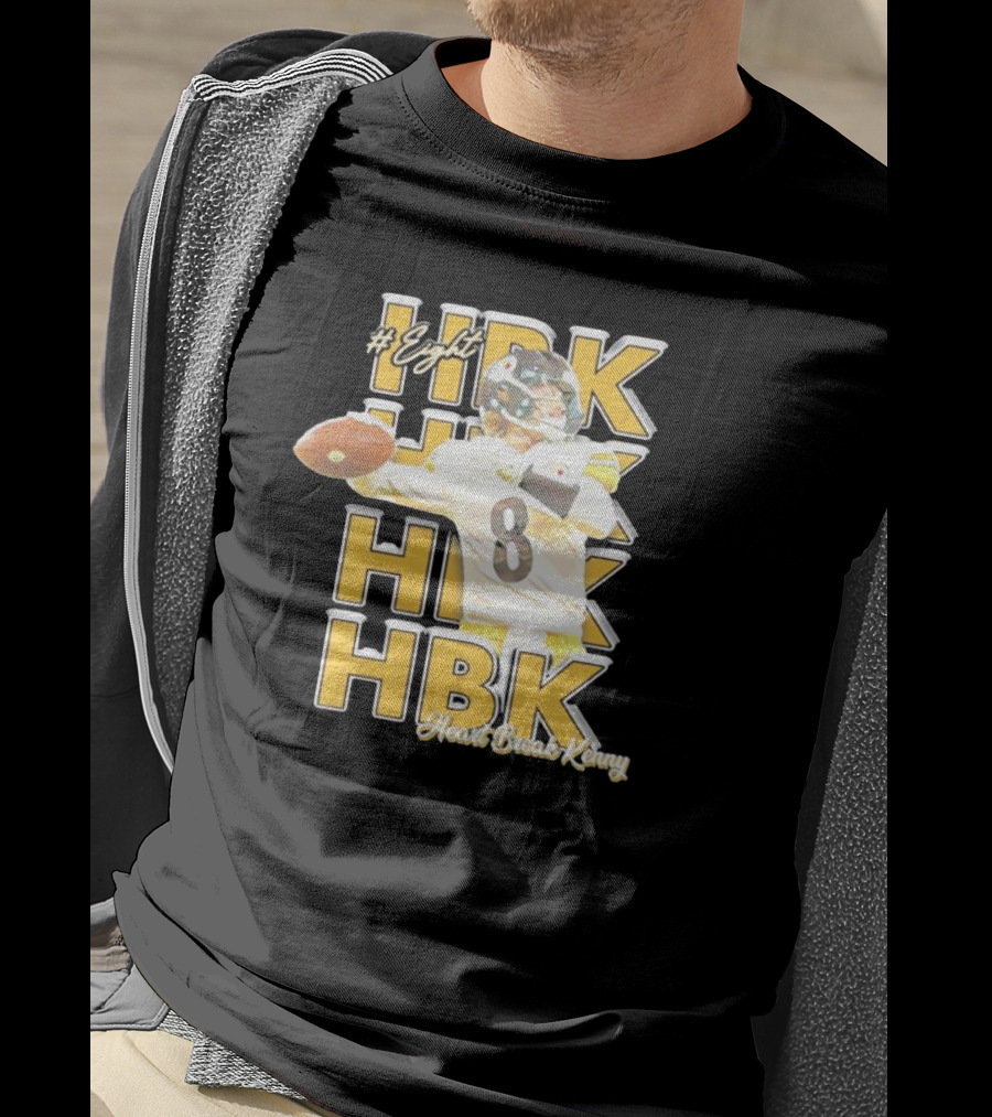 Eight HBK Heart Break Kenny Steelers Player Number 8 T-Shirt