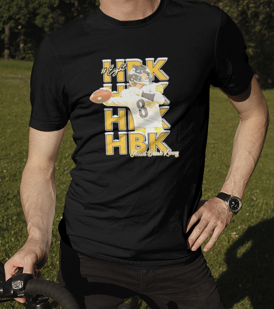 Eight HBK Heart Break Kenny Steelers Player Number 8 T-Shirt