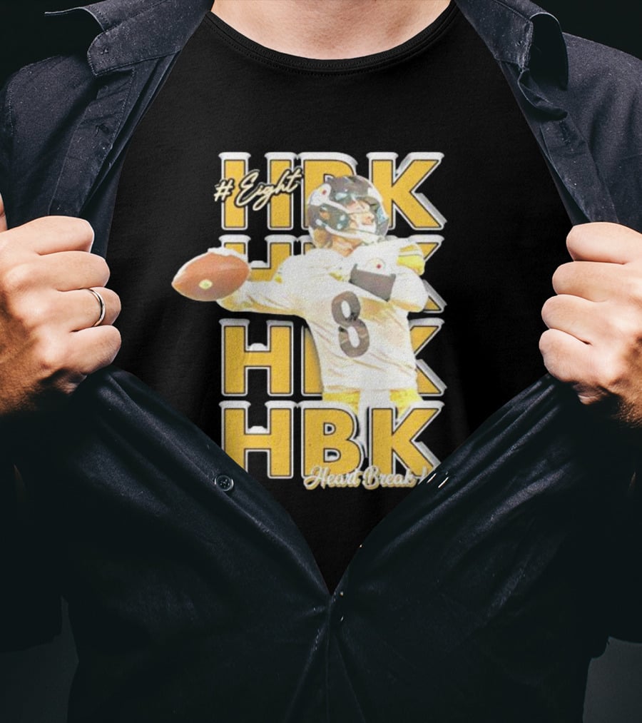 Eight HBK Heart Break Kenny Steelers Player Number 8 T-Shirt