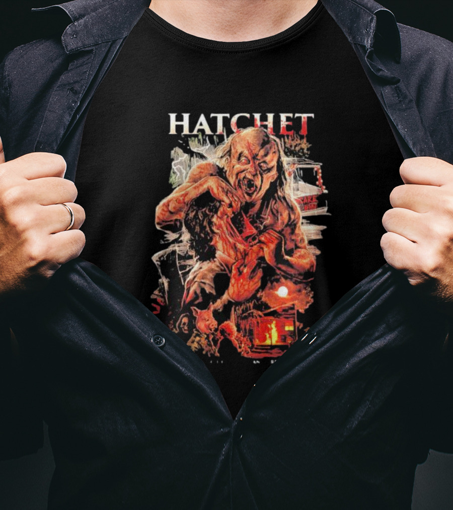 Hatchet Victor Crowley Horror Art Villain T-Shirt