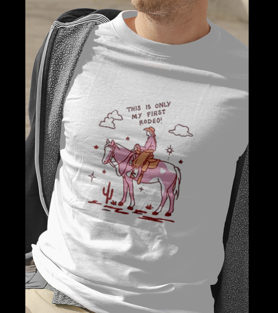 This Is Only My First Rodeo Horse Cactus Cloud T-Shirt