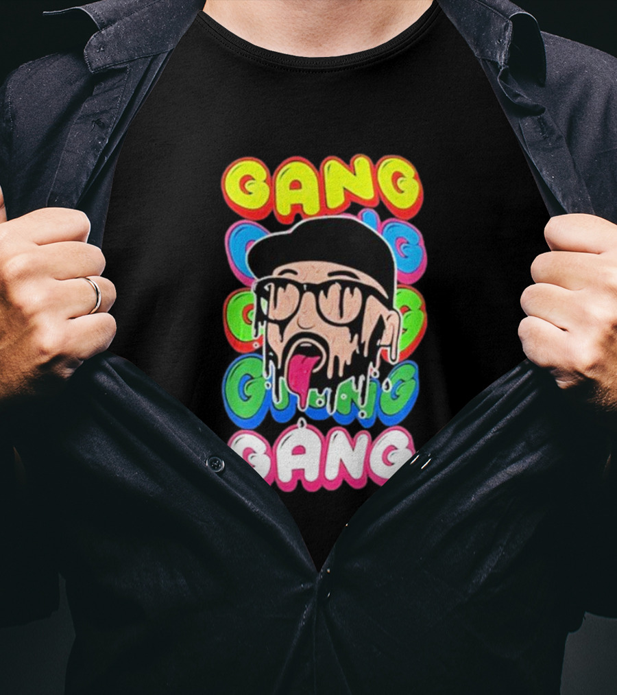 Gang Colorful Dripping Face T-Shirt