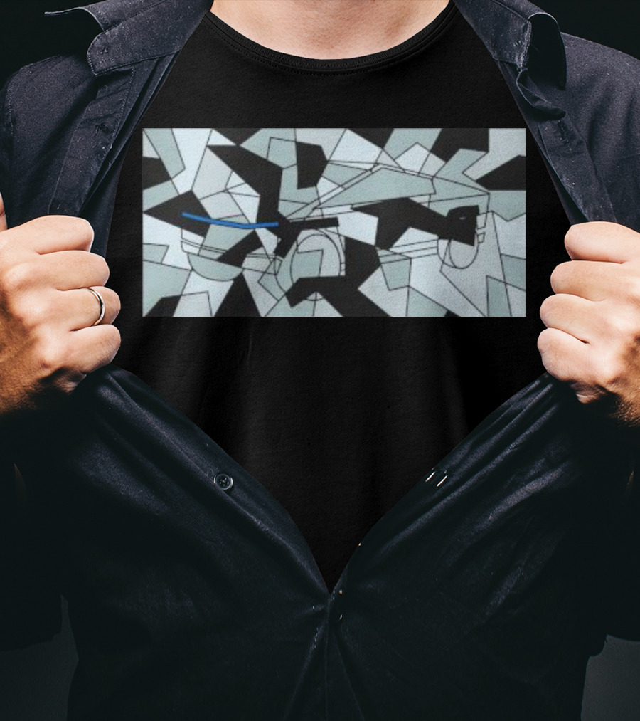Teslaconomics Cybertruck Camo Geometric T-Shirt