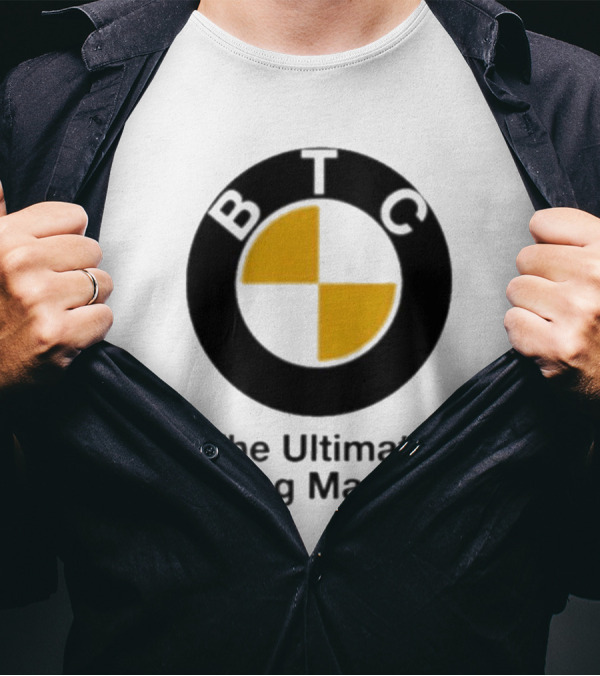 BTC The Ultimate Saving Machine Bitcoin Crash Test Dummy T-Shirt