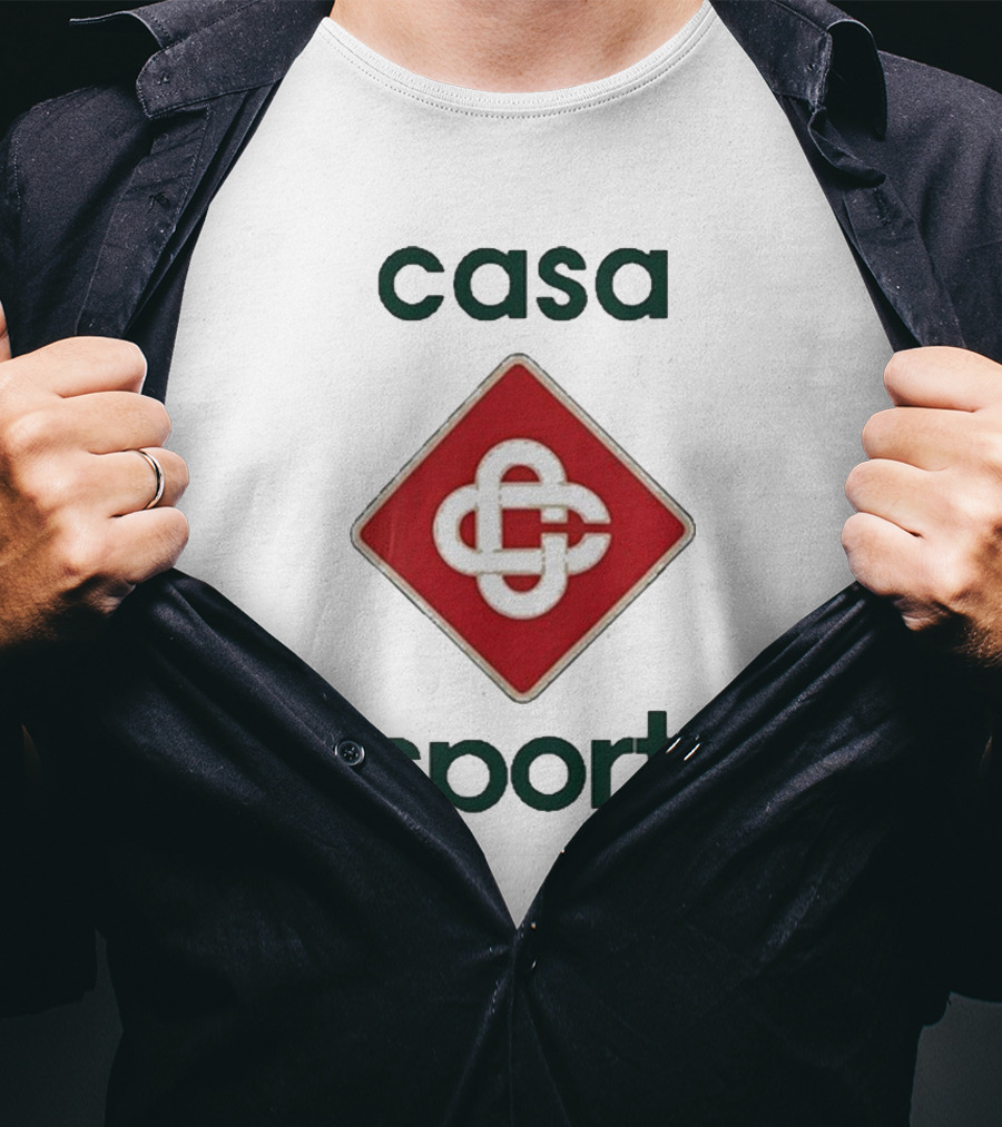 Casablanca Casa Sport Iconic Red Emblem T-Shirt
