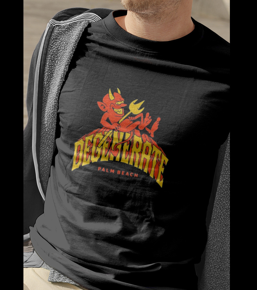 Degenerate Devil Palm Beach T-Shirt