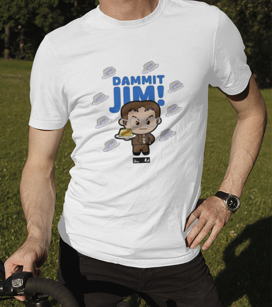 Dammit Jim Dwight With Stapler In Jello The Office T-Shirt