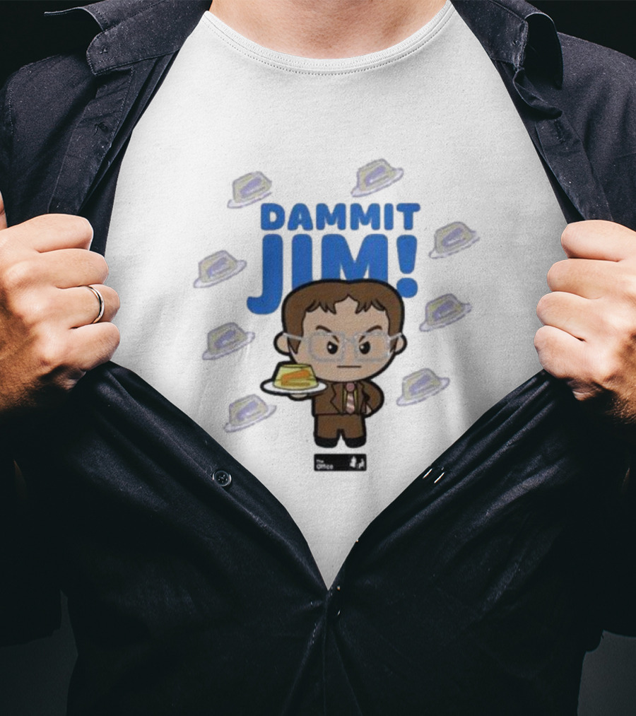 Dammit Jim Dwight With Stapler In Jello The Office T-Shirt