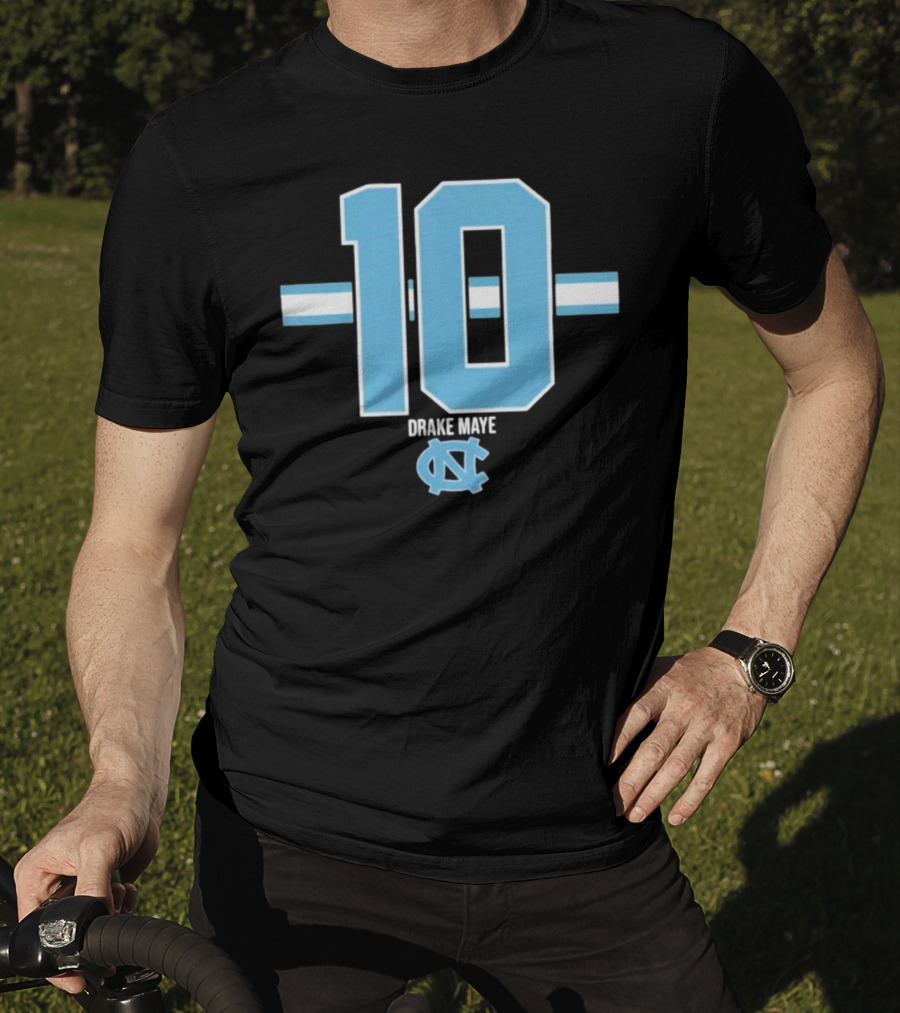 UNC Football Number 10 Drake Maye T-Shirt