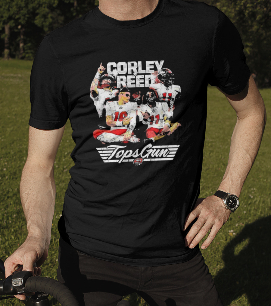 Corley Reed Topsgun WKU Football Themed Streetwear T-Shirt