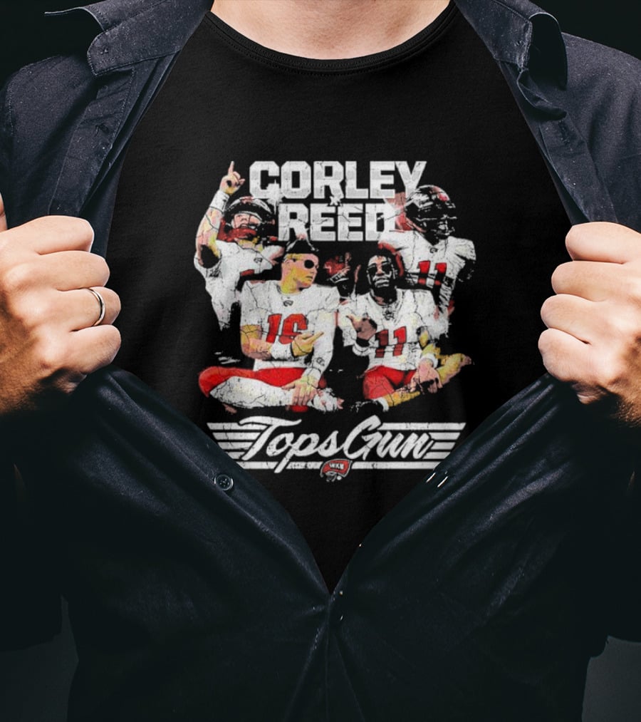 Corley Reed Topsgun WKU Football Themed Streetwear T-Shirt