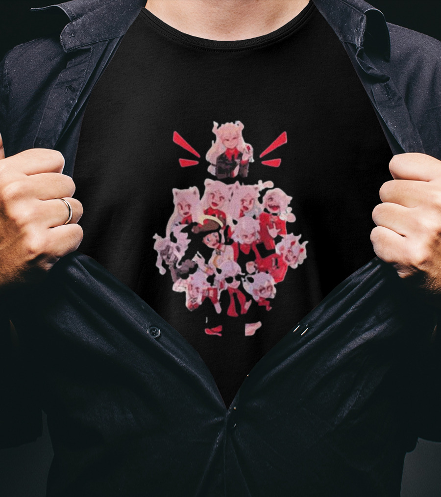 Crew Satan Helltaker Character Compilation T-Shirt