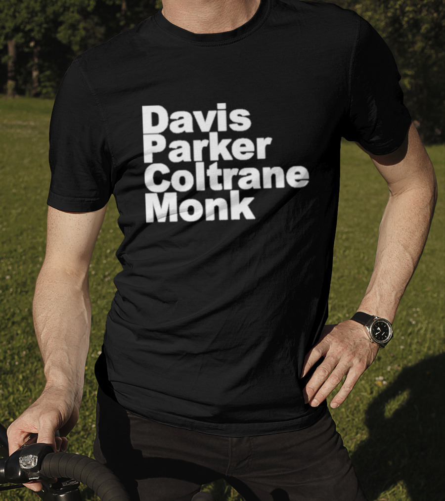 Davis Parker Coltrane Monk Jazz Legends T-Shirt
