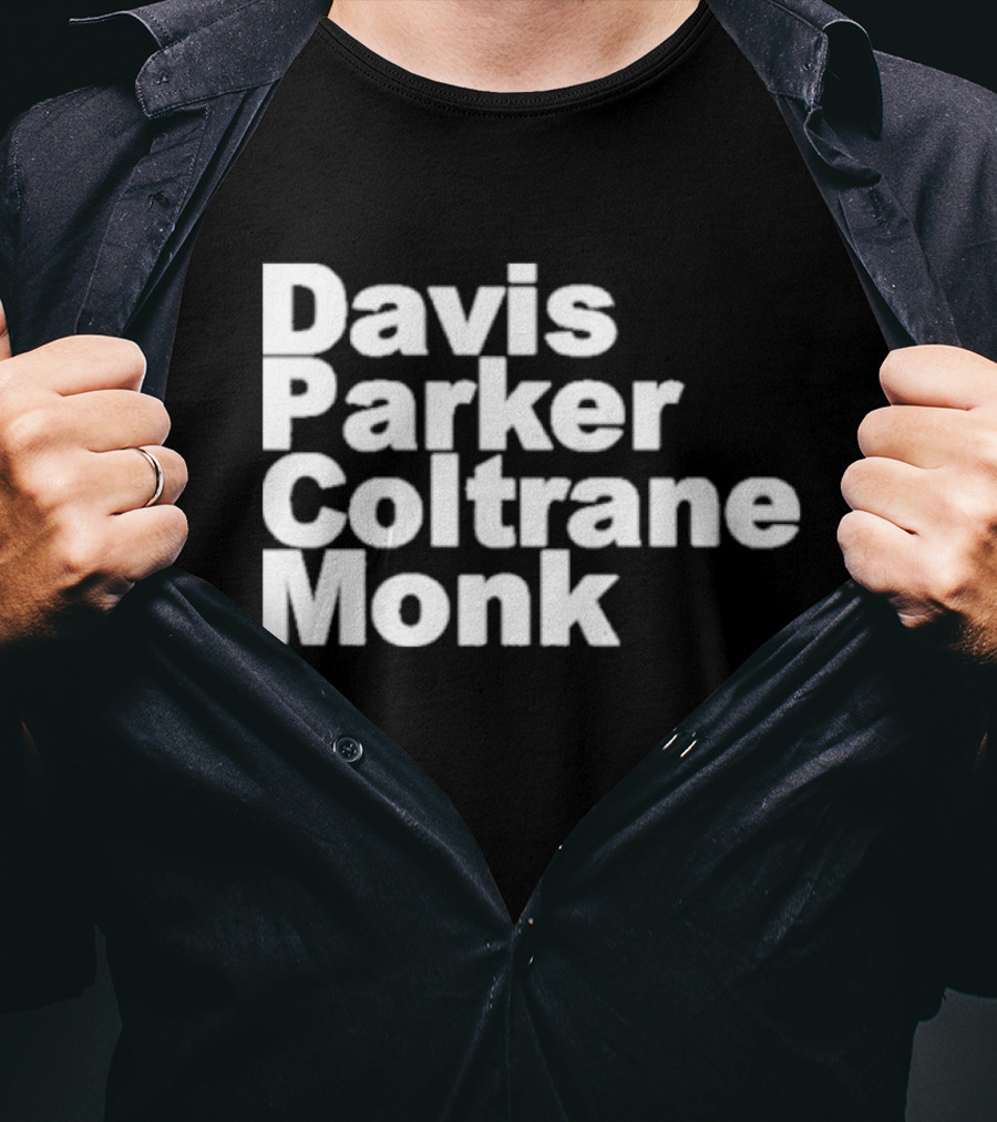 Davis Parker Coltrane Monk Jazz Legends T-Shirt