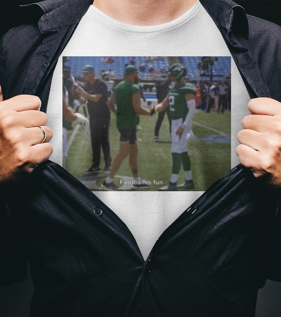 Zach Wilson Football Is Fun Football Is Fun T-Shirt