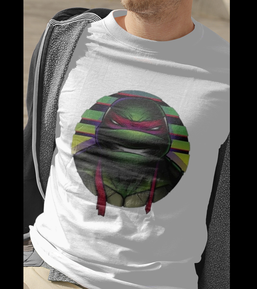 Raph Mutant Red Ninja Retro Stripes T-Shirt