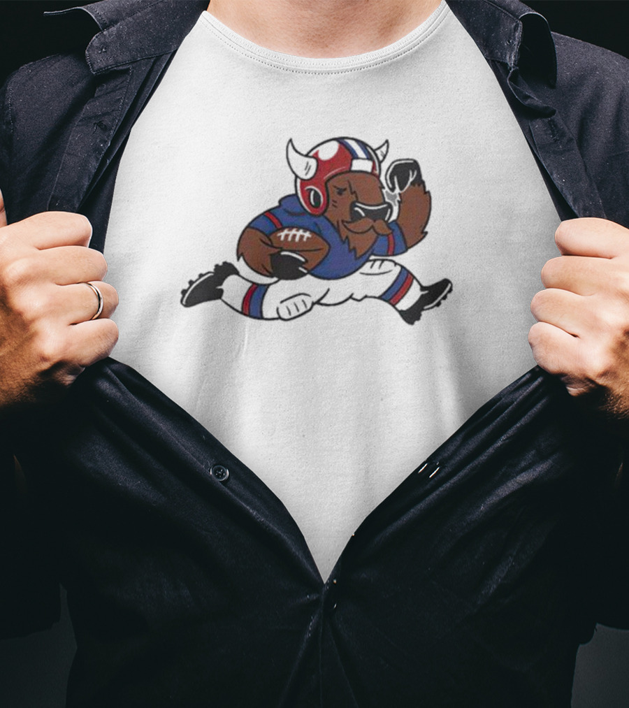 Buffalo Bills Football Buffalos Running With Determination T-Shirt